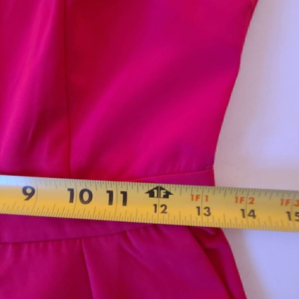 Boston Proper Womens Sleeveless Jumpsuit Back Zip Side Pockets Pink Size 0 - Picture 10 of 14